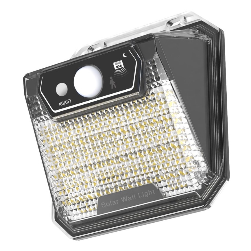 Iluminação solar de parede LED com sensor LED/3W/5,5V IP65 1200 mAh