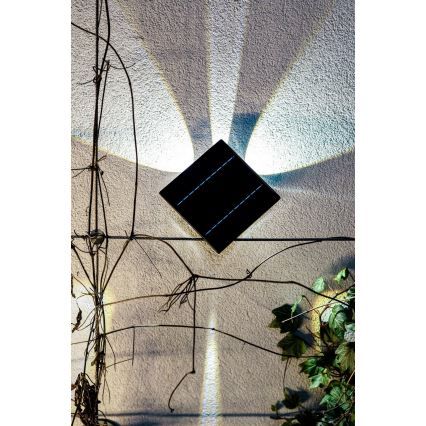 Luminária de parede solar LED com sensor LED/2W/5V IP54 1300 mAh