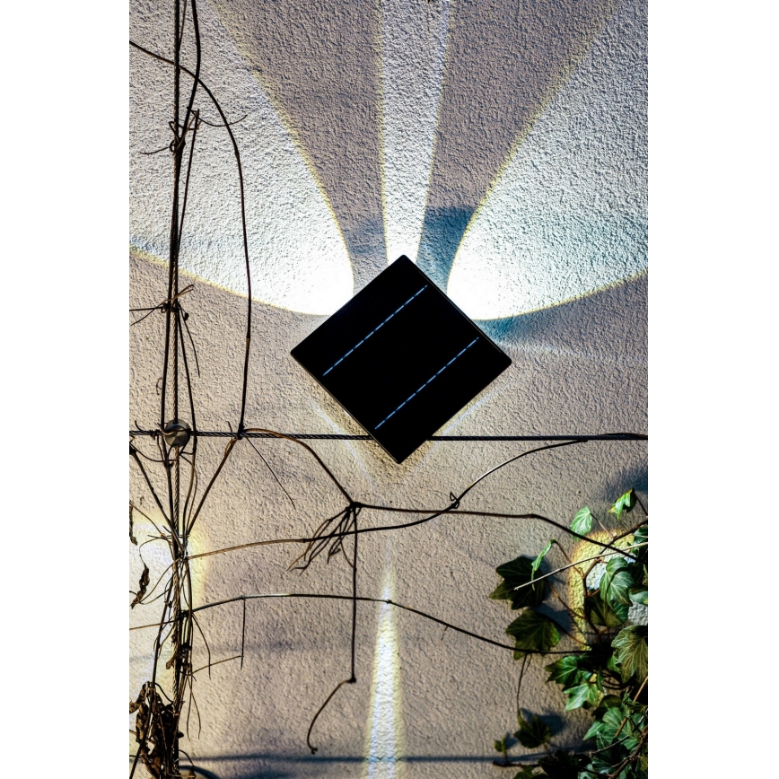 Luminária de parede solar LED com sensor LED/2W/5V IP54 1300 mAh