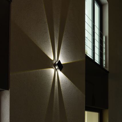 Luminária de parede solar LED com sensor LED/2W/5V IP54 1300 mAh