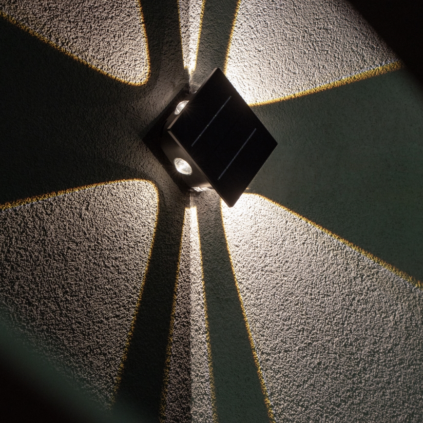 Luminária de parede solar LED com sensor LED/2W/5V IP54 1300 mAh