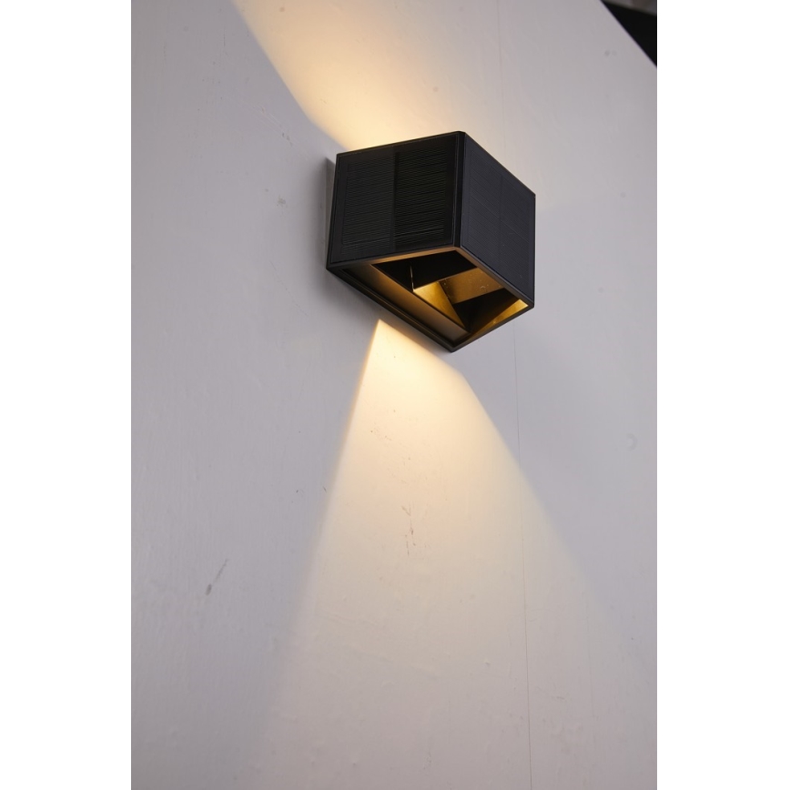 Luminária de parede solar LED com sensor LED/2W/5V IP54 1300 mAh