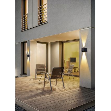 Luminária de parede solar LED com sensor LED/2W/5V IP54 1300 mAh