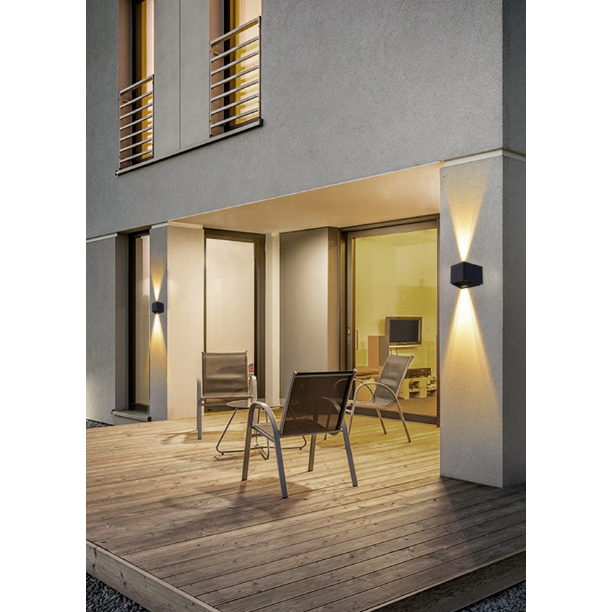 Luminária de parede solar LED com sensor LED/2W/5V IP54 1300 mAh