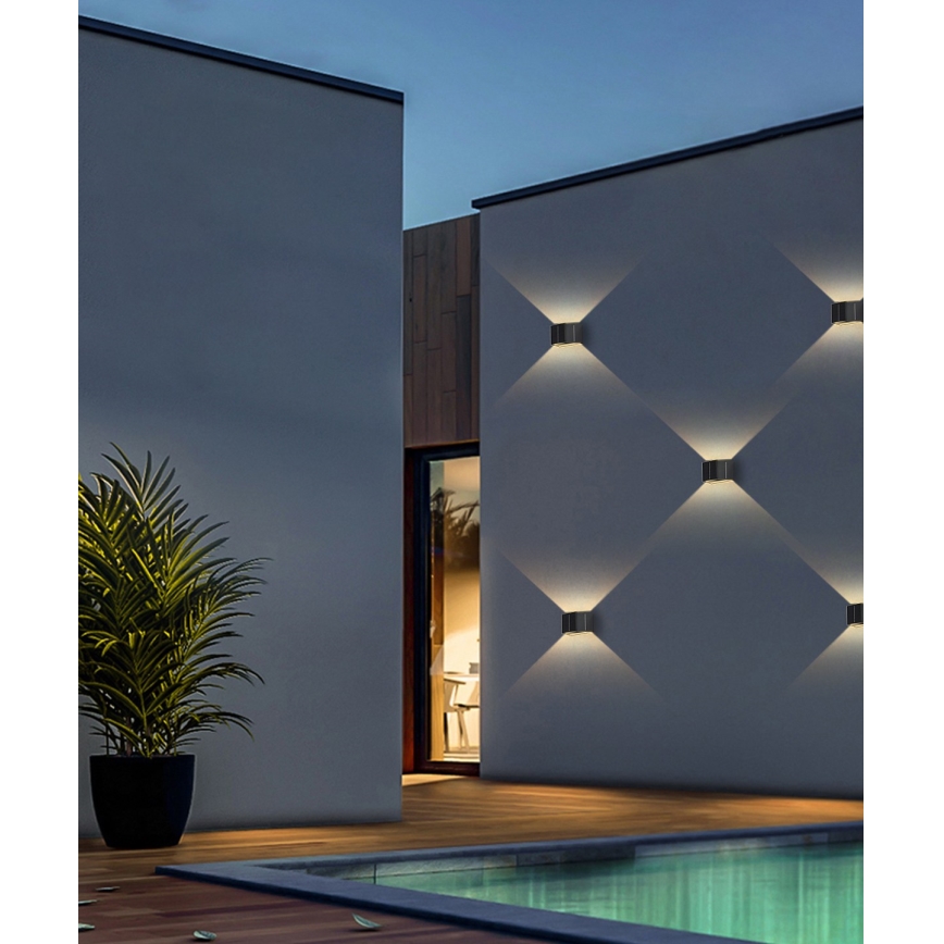 Luminária de parede solar LED com sensor LED/2W/5V IP54 1300 mAh