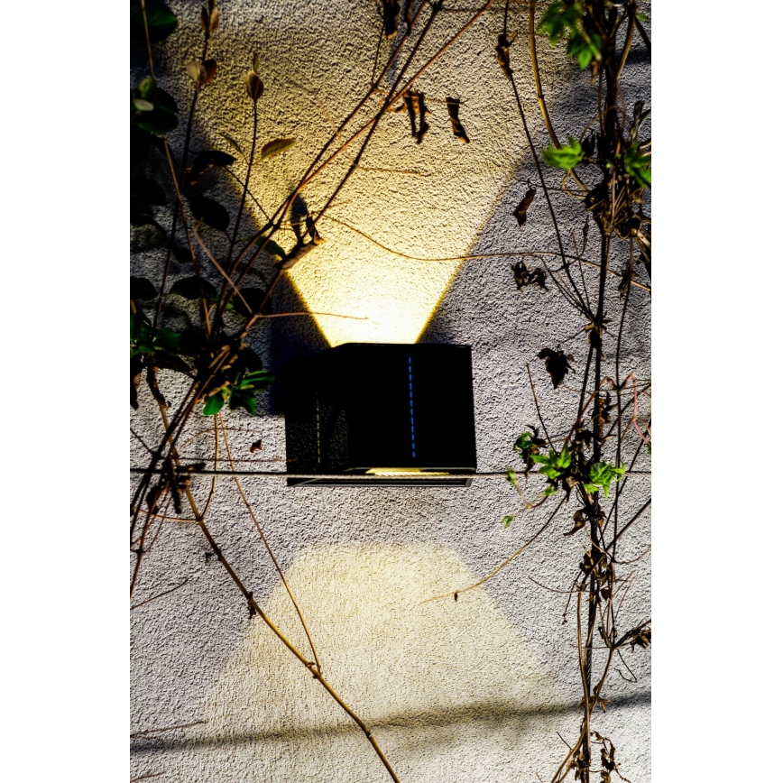 Luminária de parede solar LED com sensor LED/2W/5V IP54 1300 mAh