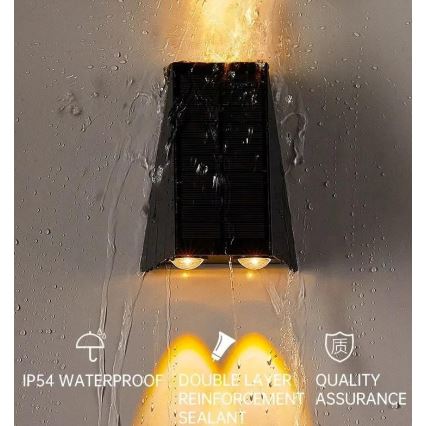 Luminária de parede solar LED com sensor LED/2W/5V IP54 1300 mAh