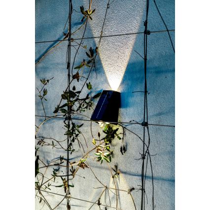 Luminária de parede solar LED com sensor LED/2W/5V IP54 1300 mAh