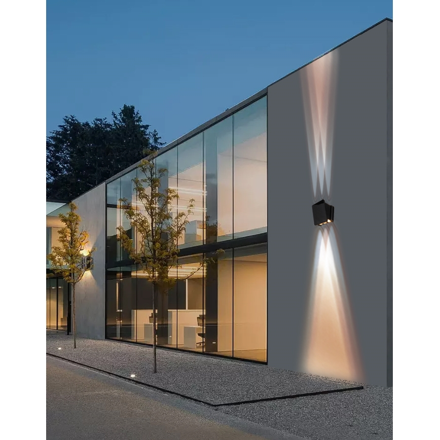 Luminária de parede solar LED com sensor LED/2W/5V IP54 1300 mAh