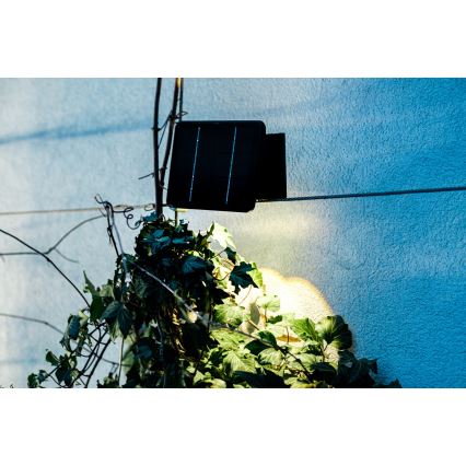 Luminária de parede solar LED com sensor LED/2W/5V IP54 1300 mAh