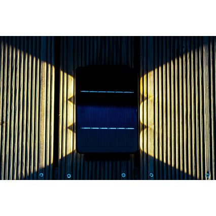 Luminária de parede solar LED com sensor LED/2W/5V IP54 1300 mAh