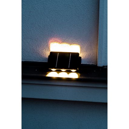 Luminária de parede solar LED com sensor LED/2W/5V IP54 1300 mAh