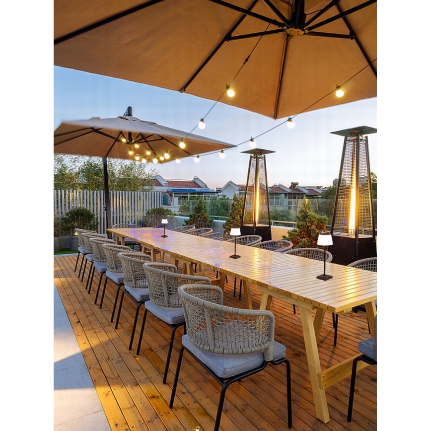 Lâmpada solar exterior LED regulável com sensor LED/4W/5V IP44 3600 mAh