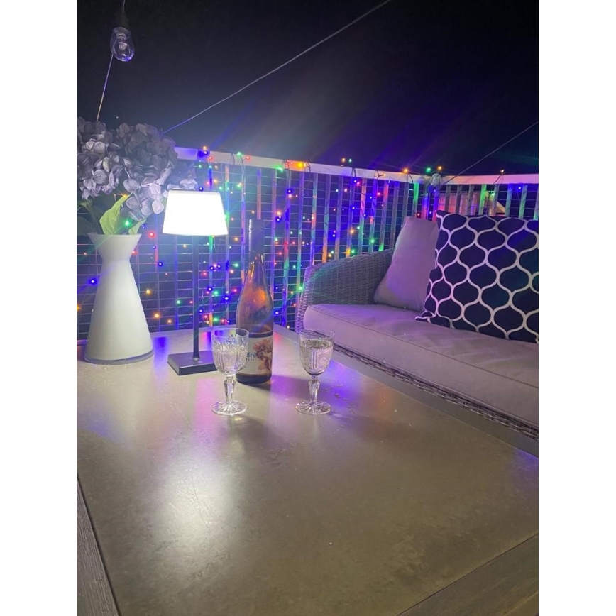 Lâmpada solar exterior LED regulável com sensor LED/4W/5V IP44 3600 mAh