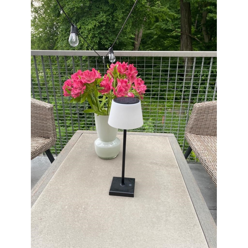 Lâmpada solar exterior LED regulável com sensor LED/4W/5V IP44 3600 mAh