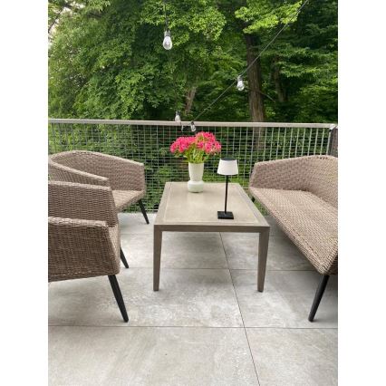 Lâmpada solar exterior LED regulável com sensor LED/4W/5V IP44 3600 mAh