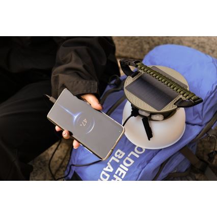 Lâmpada portátil solar recarregável LED RGB com corrente de LED LED/10W/5V 3600 mAh IP65 3600 mAh