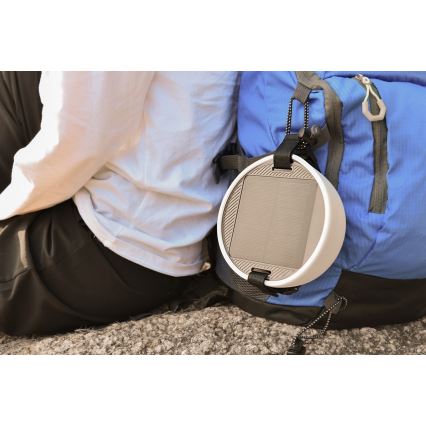 Lâmpada portátil solar recarregável LED RGB com corrente de LED LED/10W/5V 3600 mAh IP65 3600 mAh