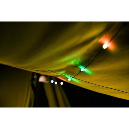 Lâmpada portátil solar recarregável LED RGB com corrente de LED LED/10W/5V 3600 mAh IP65 3600 mAh