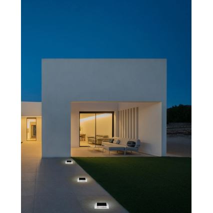 Iluminação solar LED exterior com sensor LED/0,03W/1,2V IP54 800 mAh