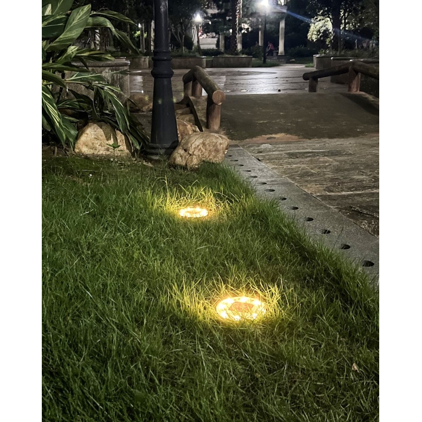 CONJUNTO 4x Iluminação solar LED exterior com sensor LED/0,048W/2V IP68 600 mAh