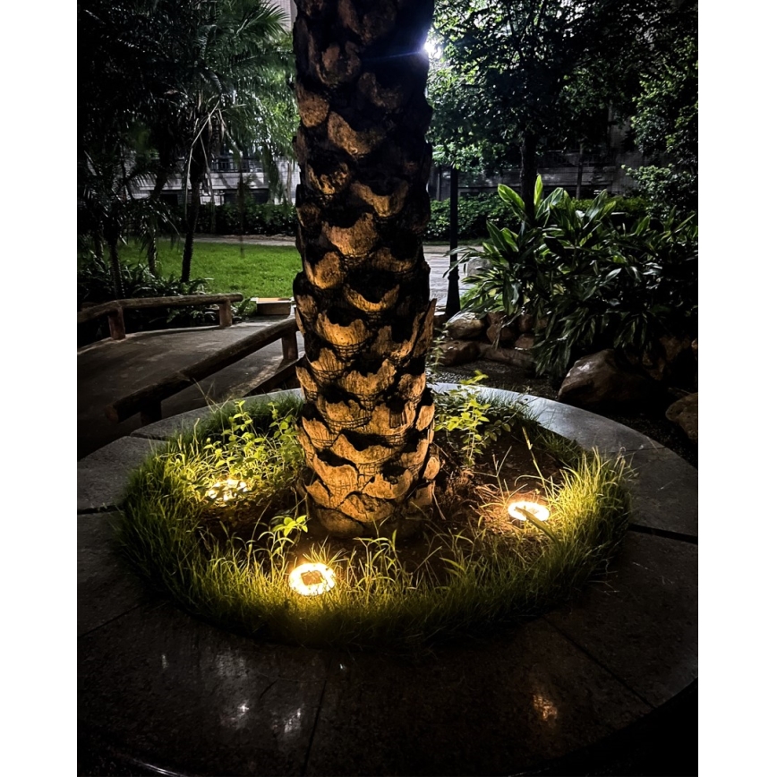 CONJUNTO 4x Iluminação solar LED exterior com sensor LED/0,048W/2V IP68 600 mAh