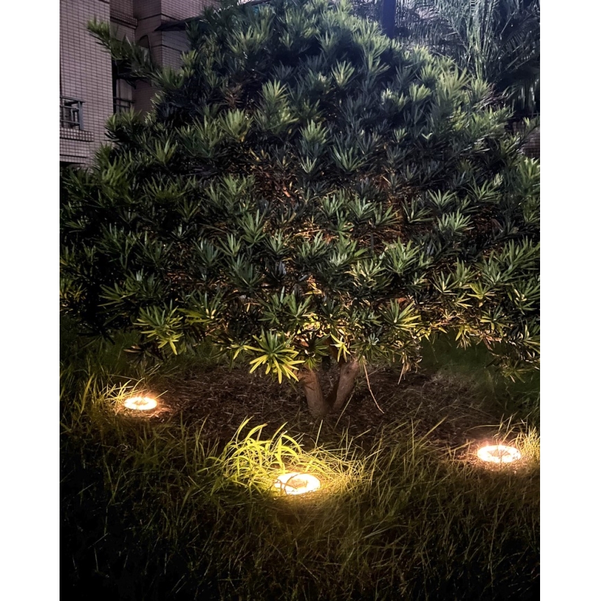 CONJUNTO 4x Iluminação solar LED exterior com sensor LED/0,048W/2V IP68 600 mAh