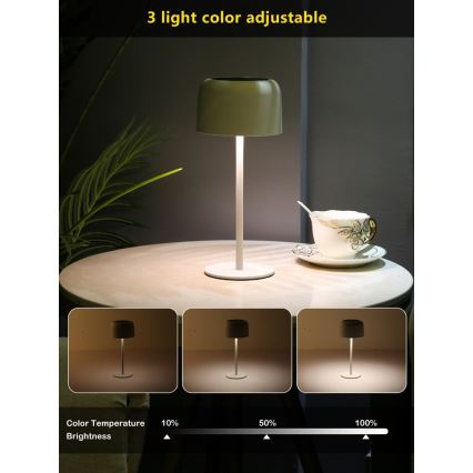 Lâmpada solar LED externa regulável LED/4W/5V 3600mAh IP44