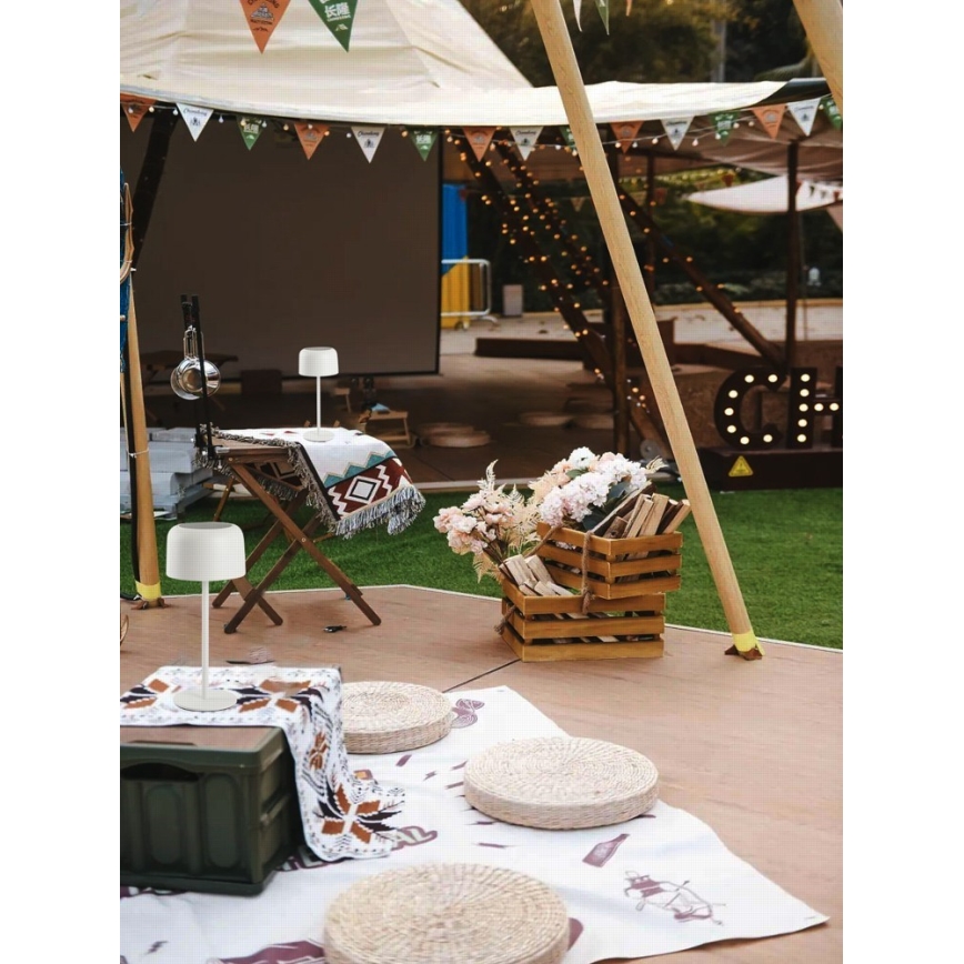 Lâmpada solar LED externa regulável LED/4W/5V 3600mAh IP44