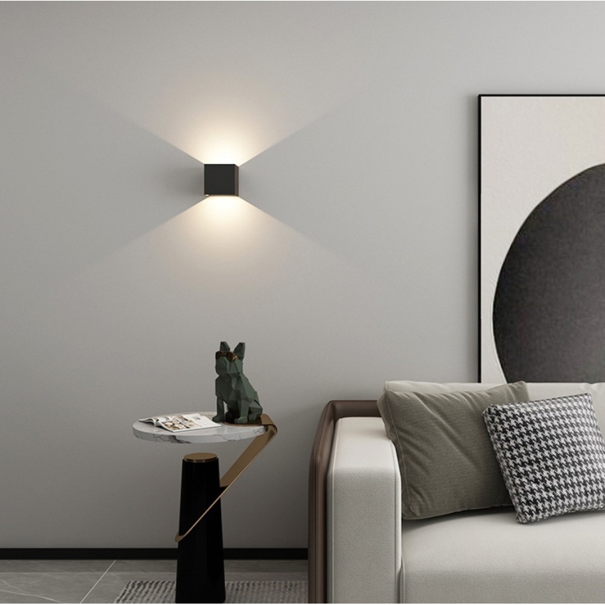 Immax 08510L - Aplique de parede exterior LED DICE LED/6W/230V 3000K IP65