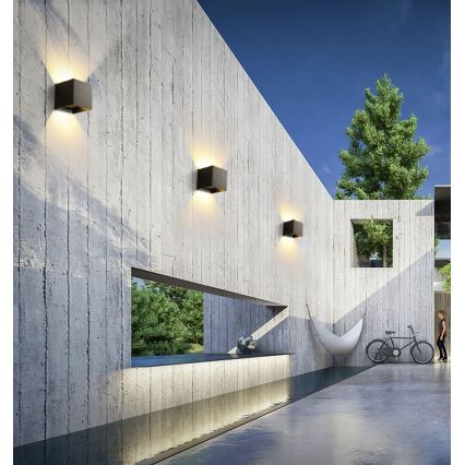 Immax 08510L - Aplique de parede exterior LED DICE LED/6W/230V 3000K IP65