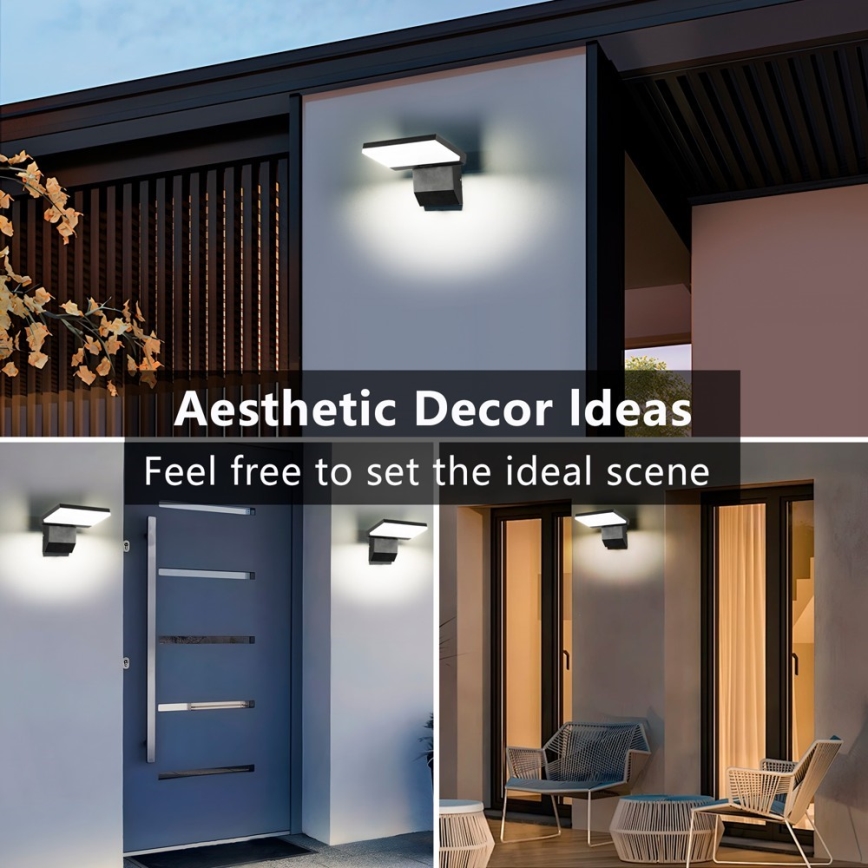 Aplique de parede LED para exterior MODERN LED/18W/230V IP65