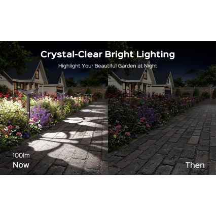 Lâmpada solar LED com sensor SUN BUTTERFLY LED/1,5W/3,7V 3000/6000K IP65 1500 mAh