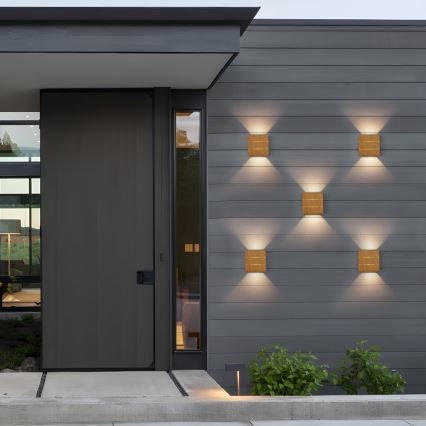 Aplique de parede LED para exterior LUXLINE LED/6W/230V 3000K IP54, carvalho