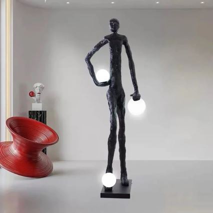 Candeeiro de pé SILUETTE 3xE27/60W/230V 185 cm Aura