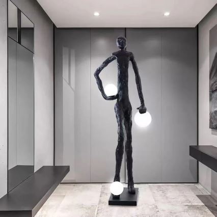 Candeeiro de pé SILUETTE 3xE27/60W/230V 185 cm Aura