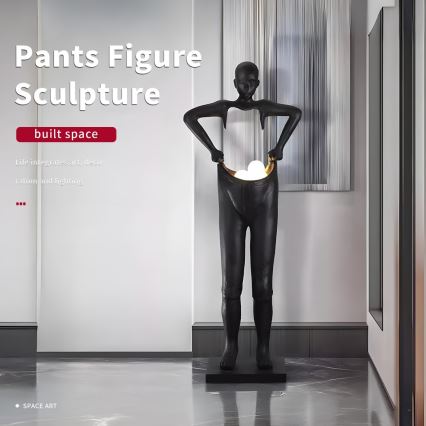 Candeeiro de pé SILUETTE 4xG9/10W/230V 185 cm Human Houdini