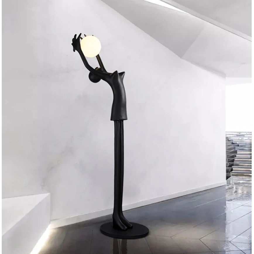 Candeeiro de pé SILUETTE 1xE27/25W/230V 210 cm Human Girl