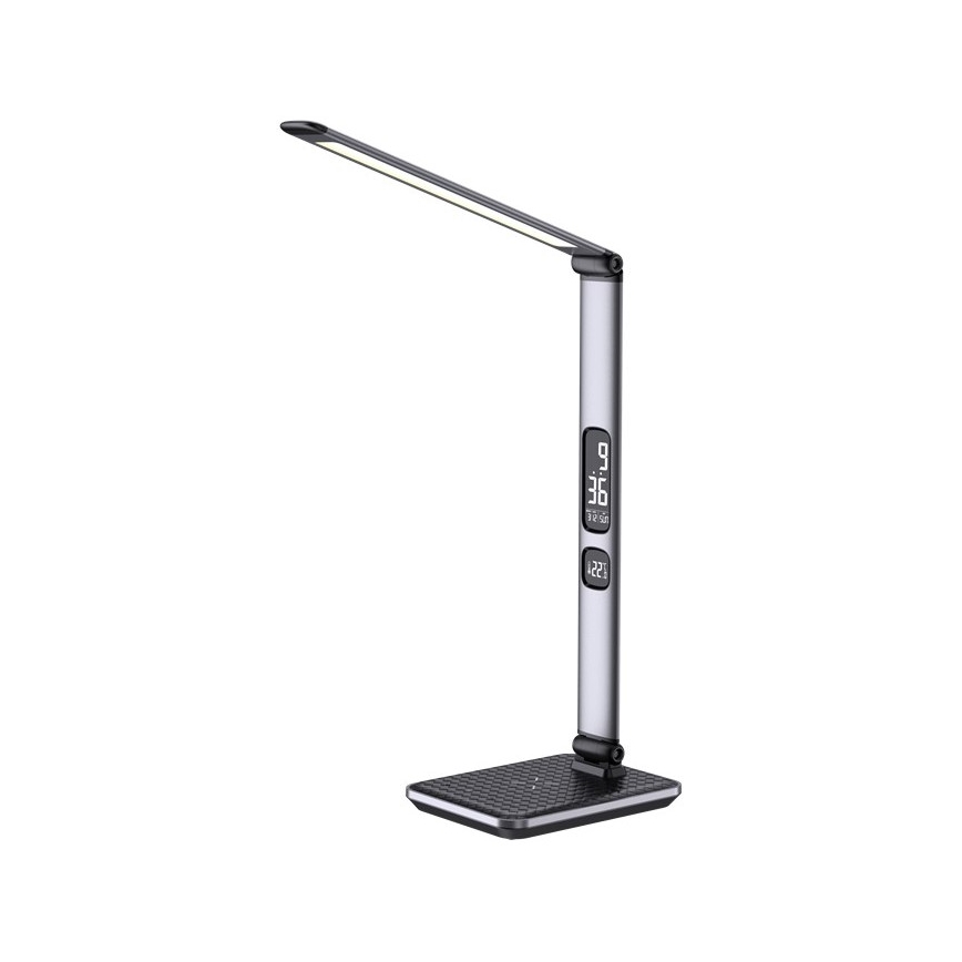 Candeeiro de mesa LED com regulação LED/8,5W/230V com carregamento sem fios