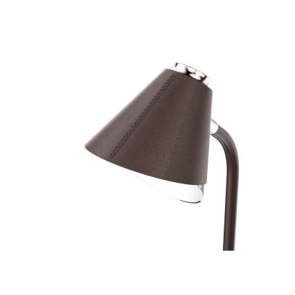 Lâmpada de mesa LED regulável com carregamento sem fio FINCH LED/9W/12/230V castanho/dourado