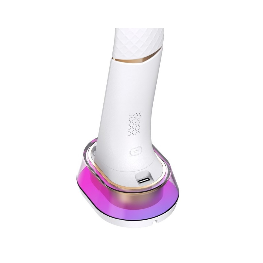 Lâmpada de mesa LED RGB regulável com carregamento sem fio CORELLA LED/7W/12/230V branca