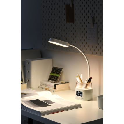 LED RGBW Candeeiro de mesa com regulação e porta-lápis FALCON LED/10W/5V