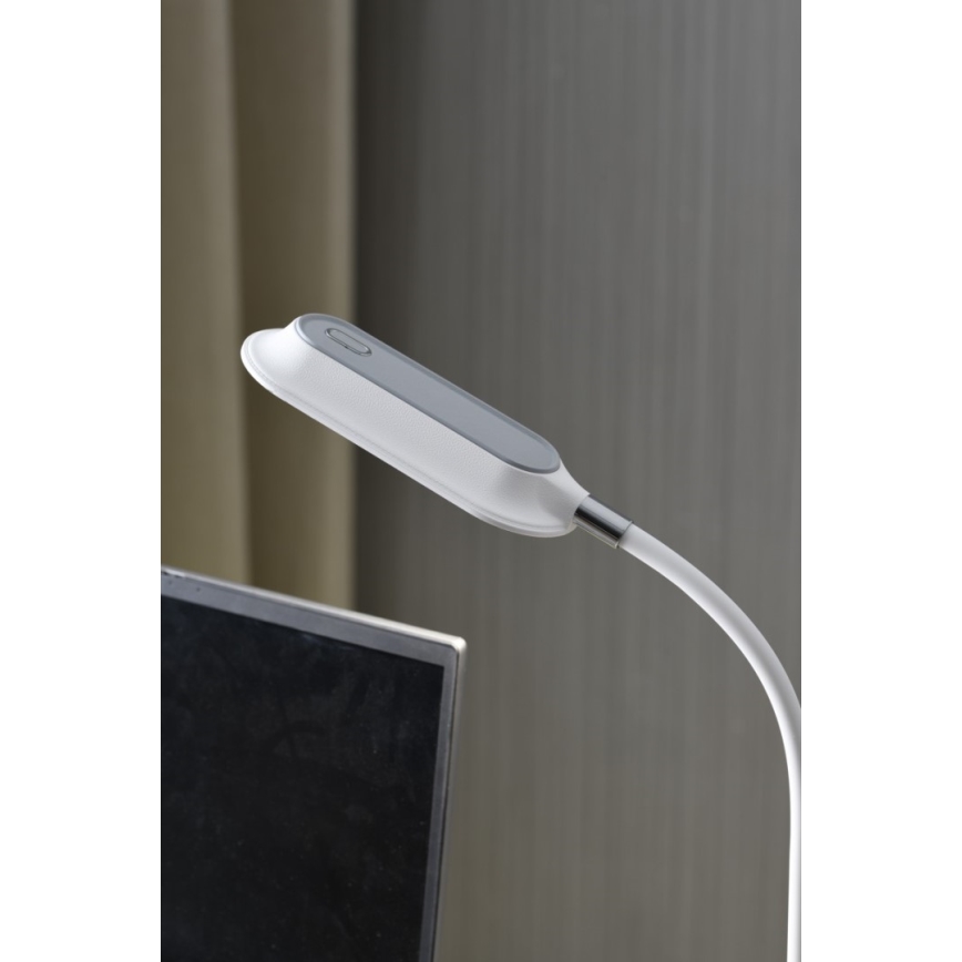 LED+CCT Lâmpada de mesa regulável com clip CLIP LED/7,5W/230V 3000/4200/5000K branca