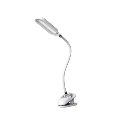 LED+CCT Lâmpada de mesa regulável com clip CLIP LED/7,5W/230V 3000/4200/5000K branca