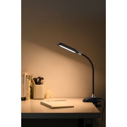 LED+CCT Lâmpada de mesa regulável com clipe CLIP LED/7,5W/230V 3000/4200/5000K preta