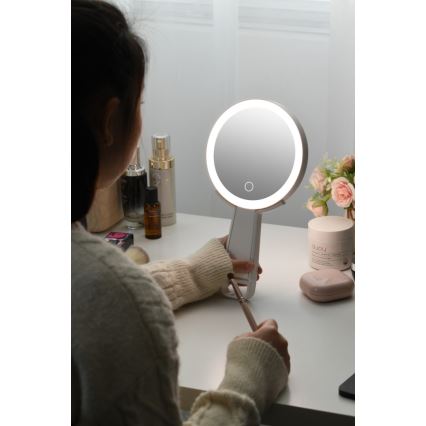 Immax 09103L - Espelho de maquilhagem dimerizável LED+CCT SWEET LED/3W/5V branco