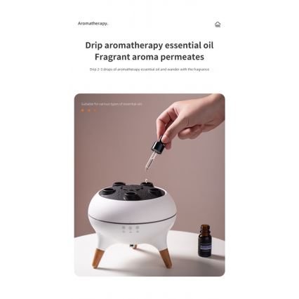 Immax 09104L - Difusor de aroma e umidificador de ar JELLYFISH LED/11W/5V