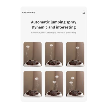 Immax 09104L - Difusor de aroma e umidificador de ar JELLYFISH LED/11W/5V