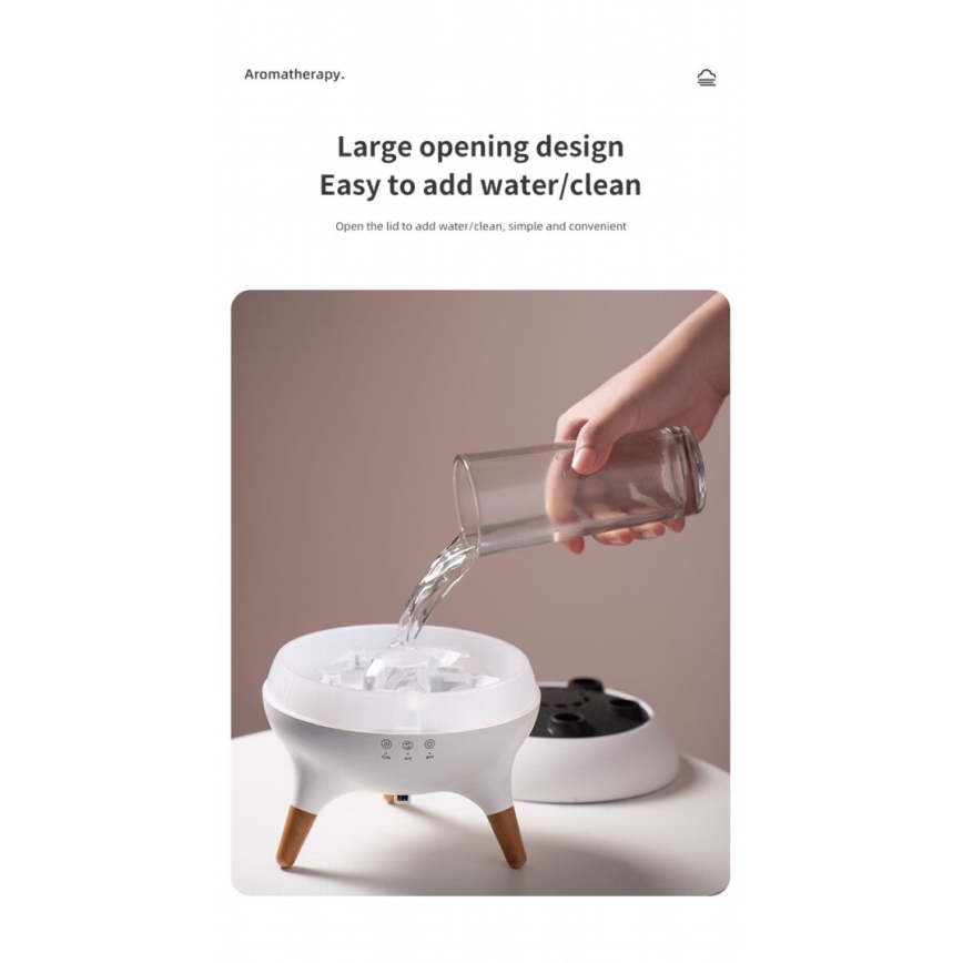 Immax 09104L - Difusor de aroma e umidificador de ar JELLYFISH LED/11W/5V