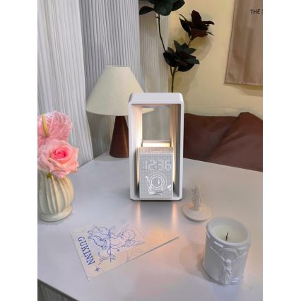 Lâmpada de mesa LED com despertador e carregamento CALM LED/3,5W/5V